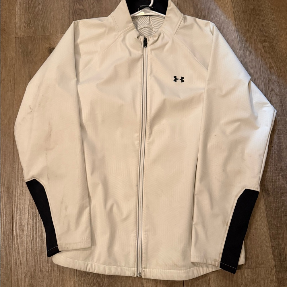 Under Armour Men's Performance Jacket in White and Black